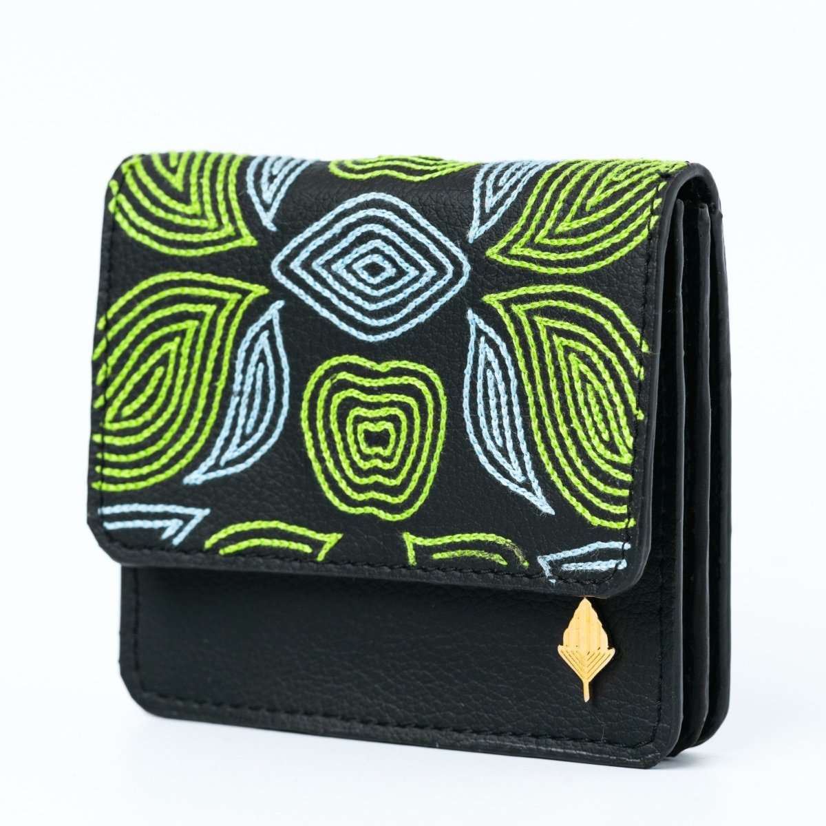 Lana - Cactus Leather Cardholder (Black)