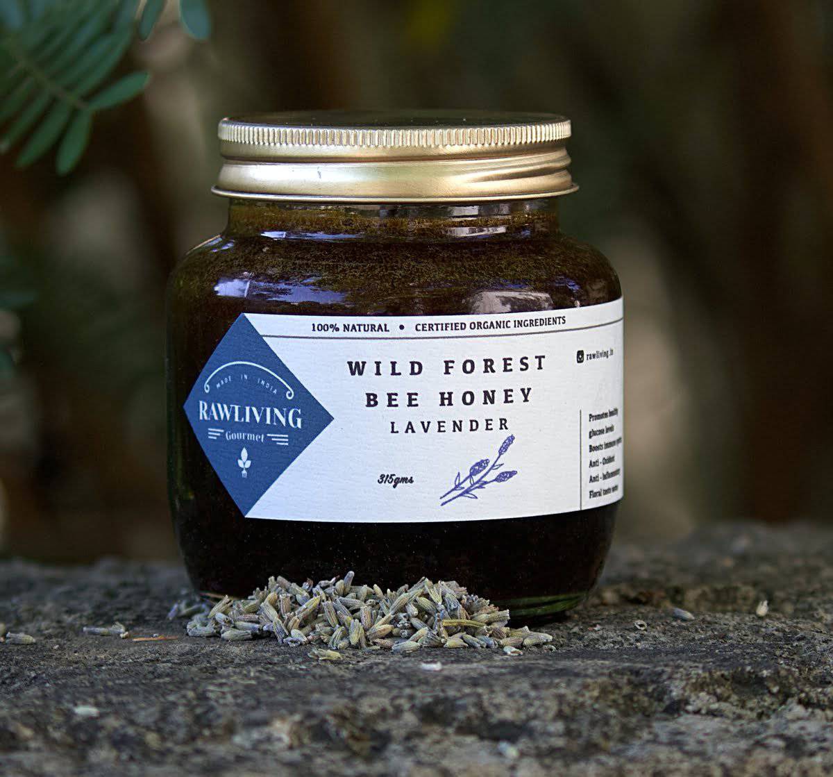 Lavender Honey - Raw Wild Forest Organic Bee Honey