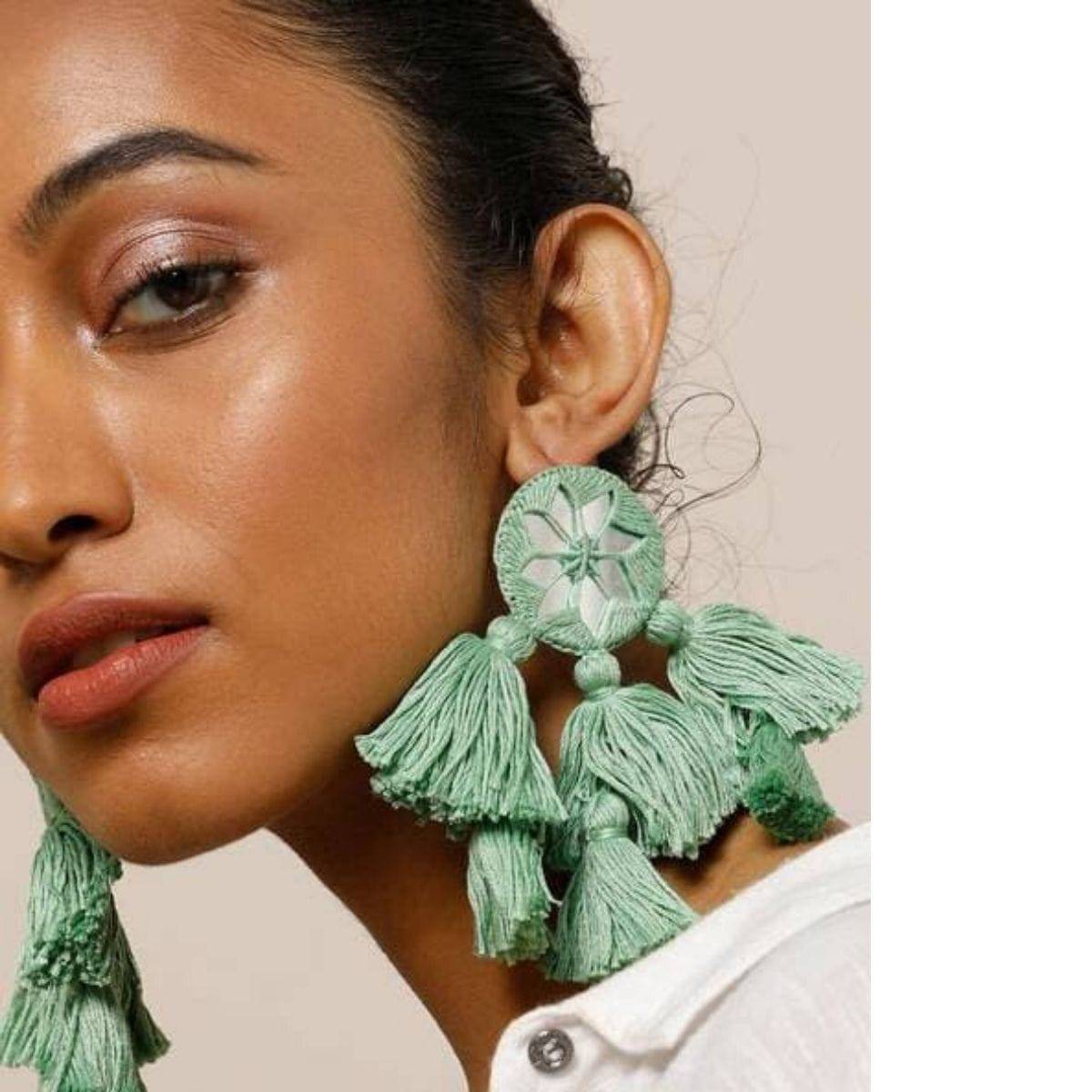 Lehar Mint Handmade Earrings