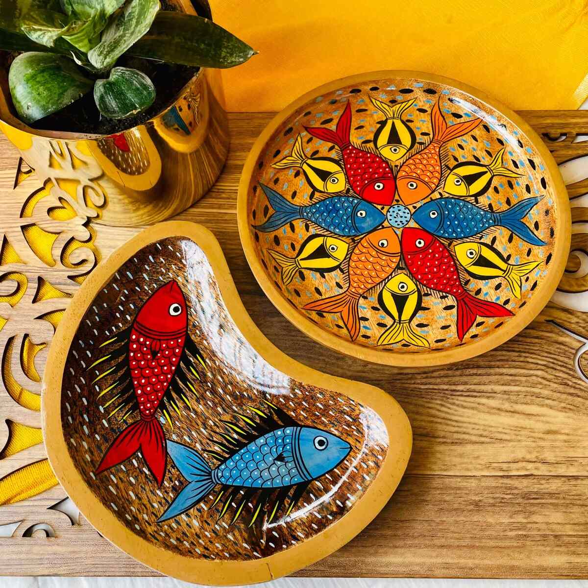 Leher Hamper- Handcrafted Taal Platter and Dhara Platter