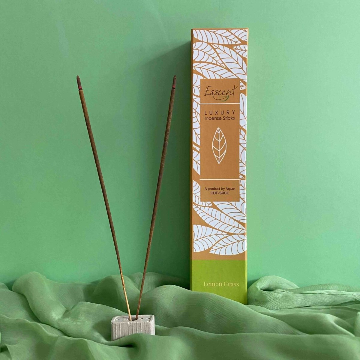 Lemongrass Incense Sticks - Made with Flower Waste (Pack of 2)