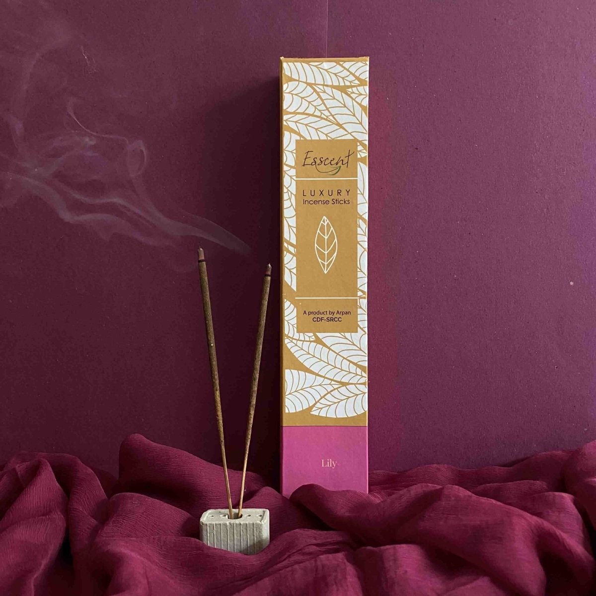 Lily Incense Sticks - Made with Flower Waste (Pack of 2)