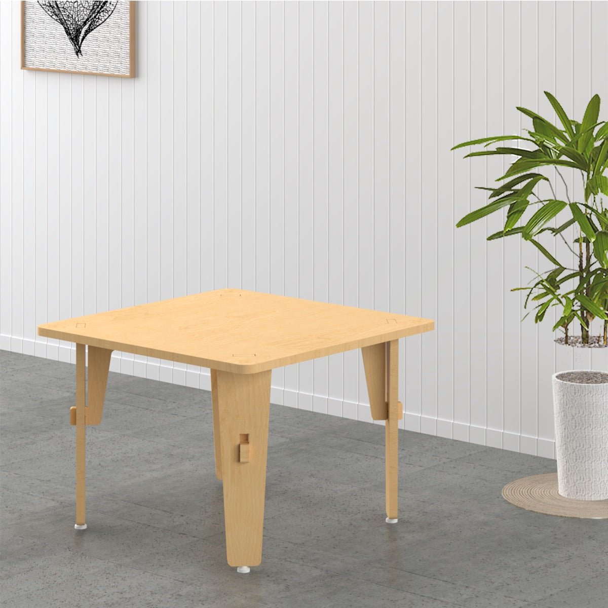 Lime Fig Wooden Table - 15 inches