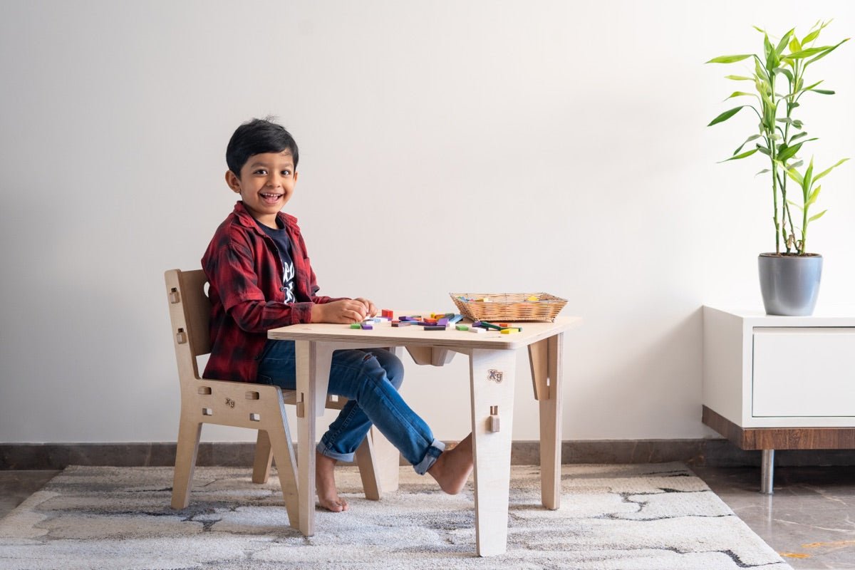 Lime Fig Wooden Table - 18 inches