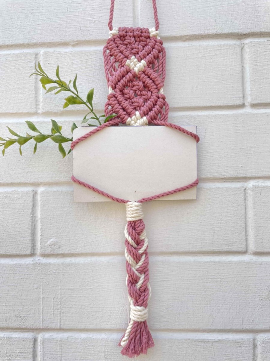 Macrame Hanging Photo Frame