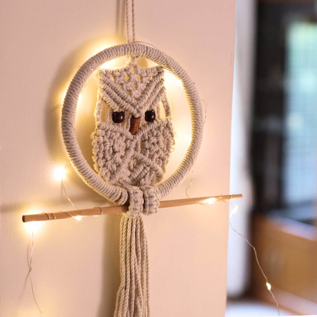 Macrame Owl Wall Hanging