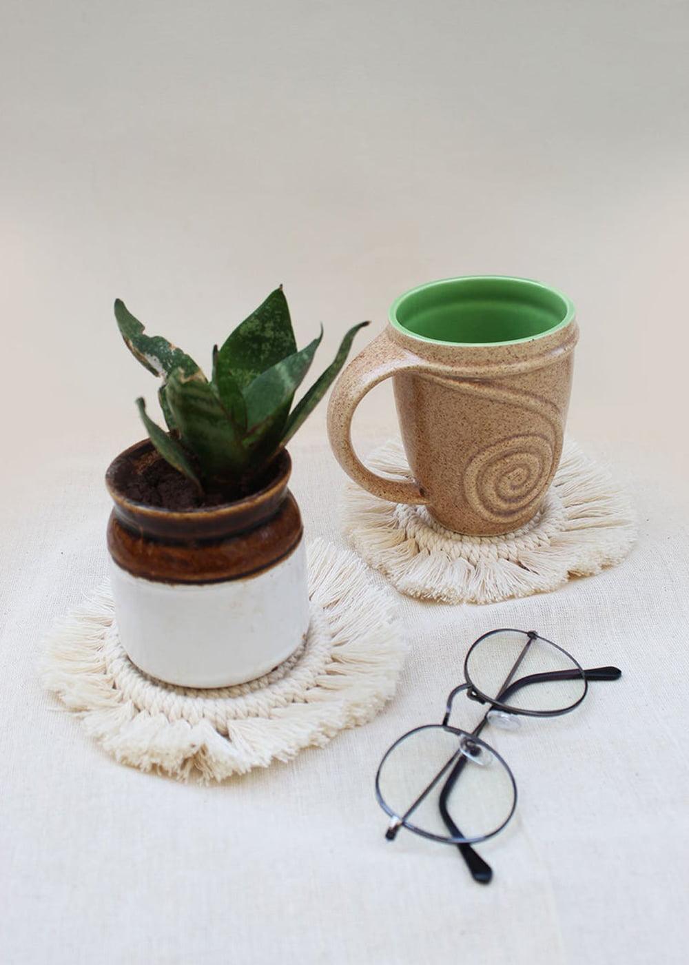 Macrame Coaters - Set of 2