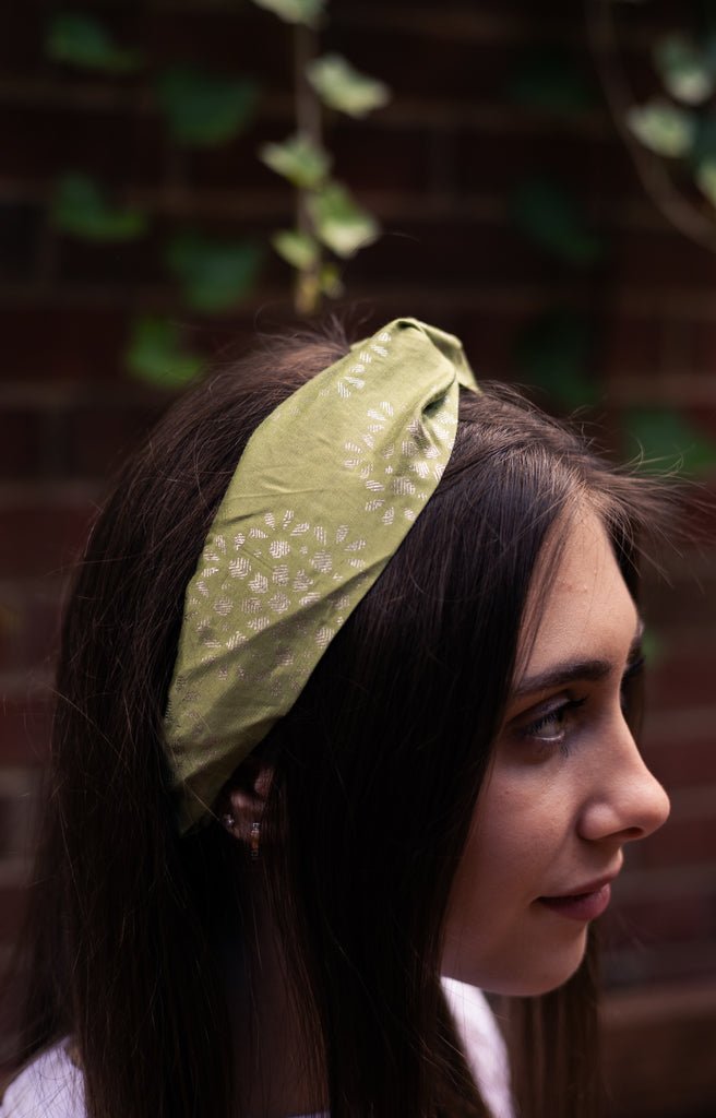 Maria Embroidered Soft Knot Headband