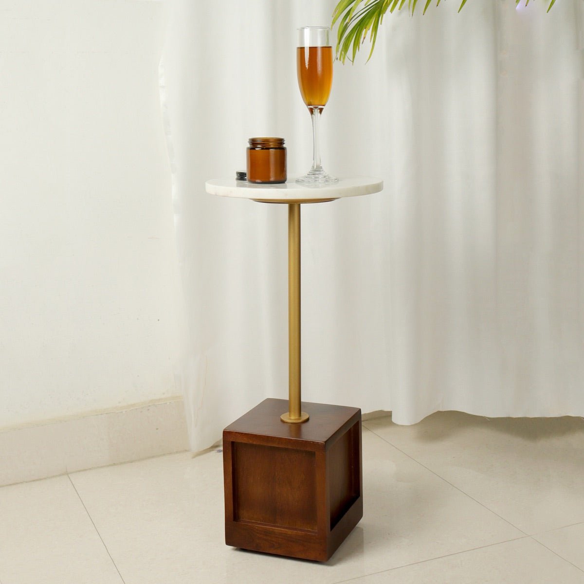 Marmora Drink Handrcrafted Mango Wood Table