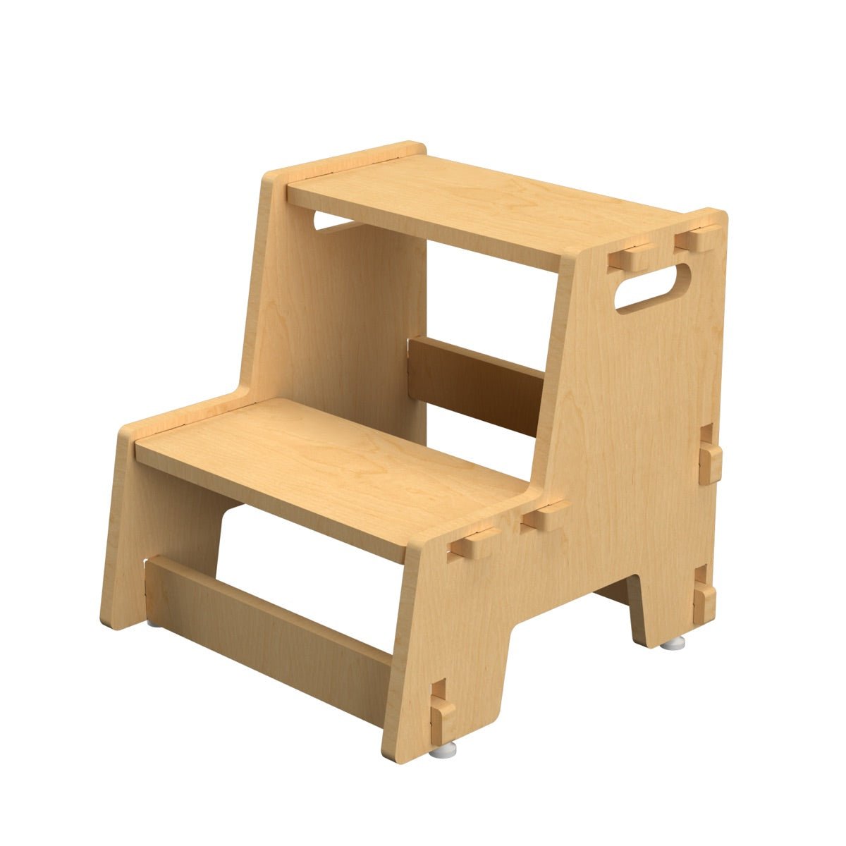 Maroon Apricot |Wooden Step Stool