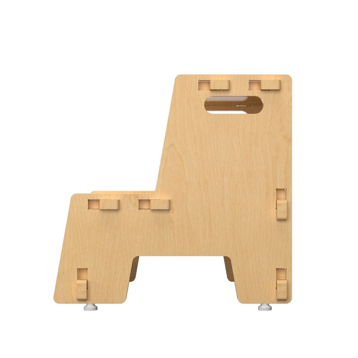 Maroon Apricot |Wooden Step Stool