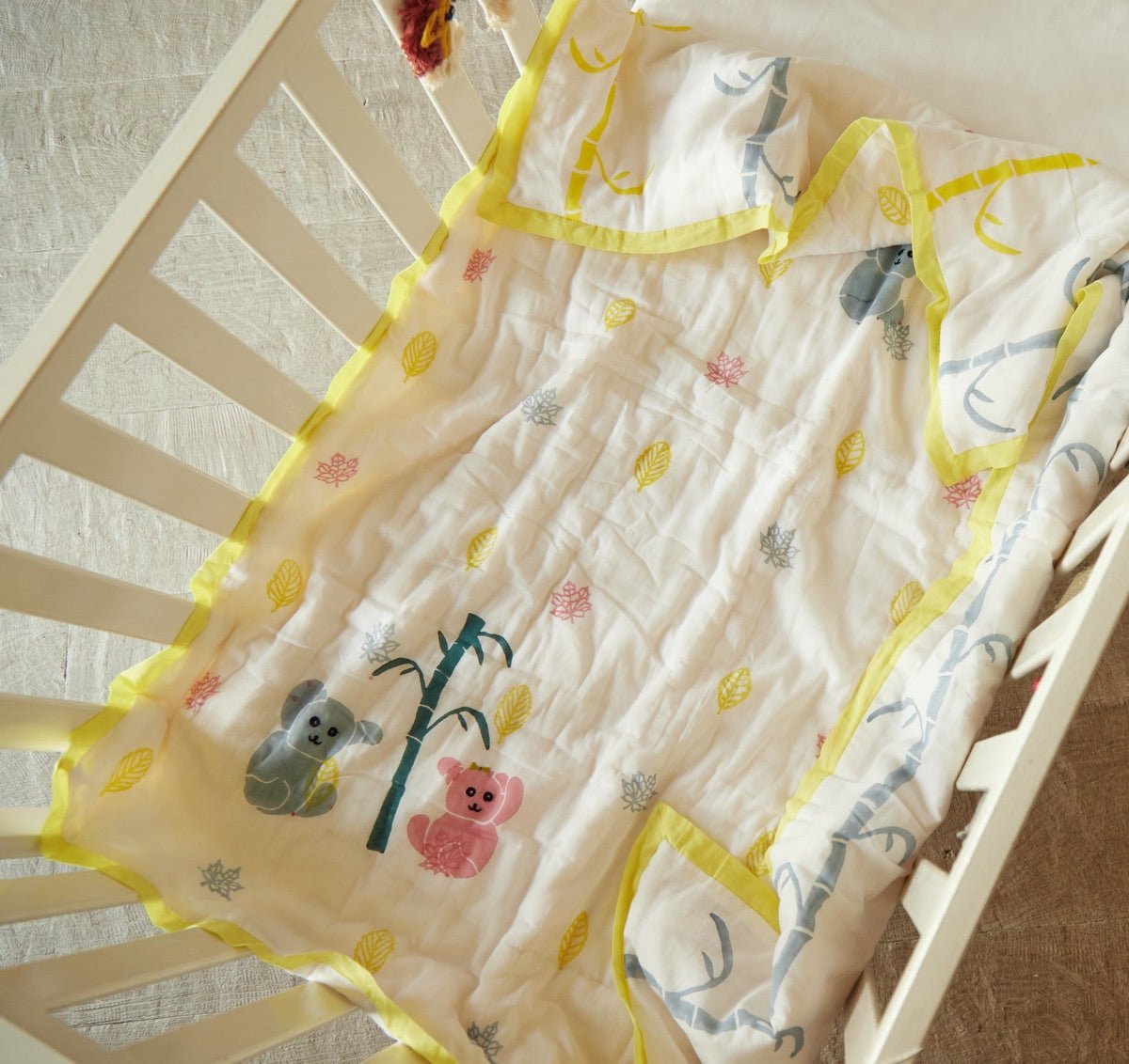 Quilt- K for Koala- Yellow