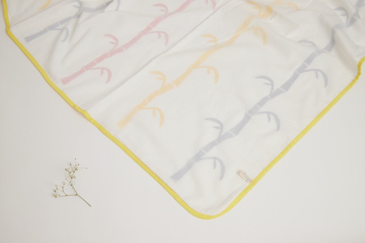 Single Dohar Blanket- K for Koala- Yellow