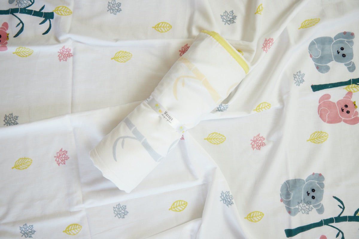 Single Dohar Blanket- K for Koala- Yellow