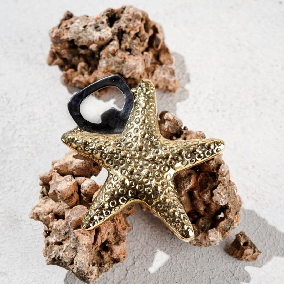 Meen (Starfish) Brass Bottle Opener | Brass bottle opener | Bar Accessories