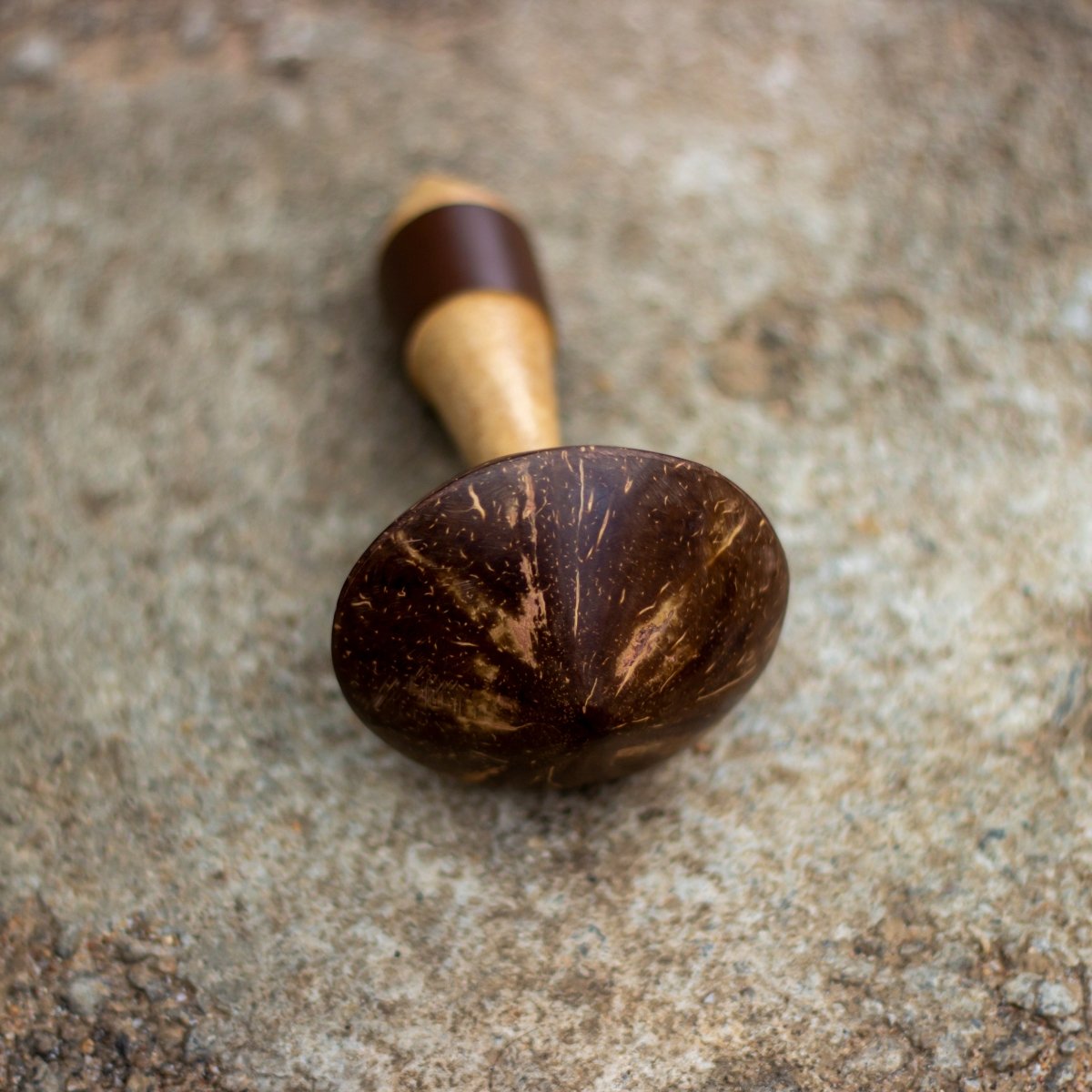 Mini Handheld Coconut Shaker - Percussion instrument for Musicians, Children & for Sound healing