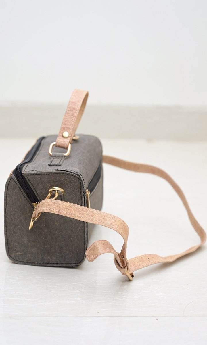 Mini Natural Duffle | Made with Coconut Leather | Verified Sustainable by Brown Living™