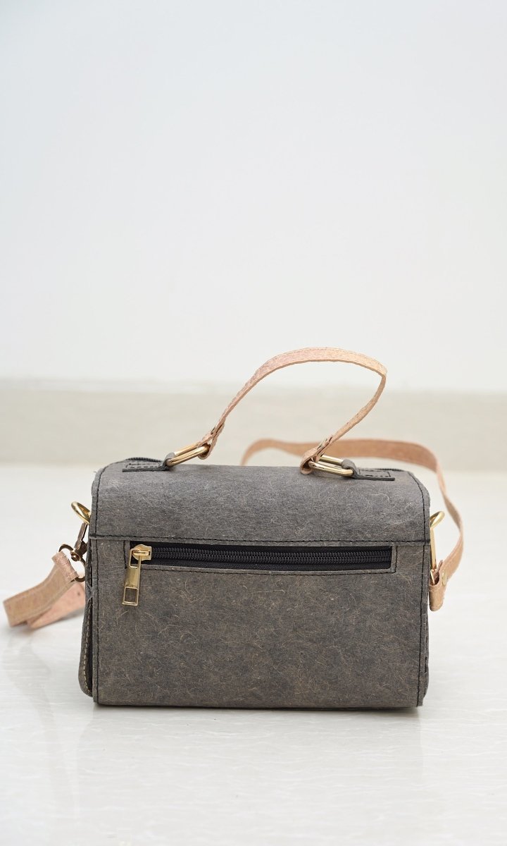 Mini Natural Duffle | Made with Coconut Leather | Verified Sustainable by Brown Living™