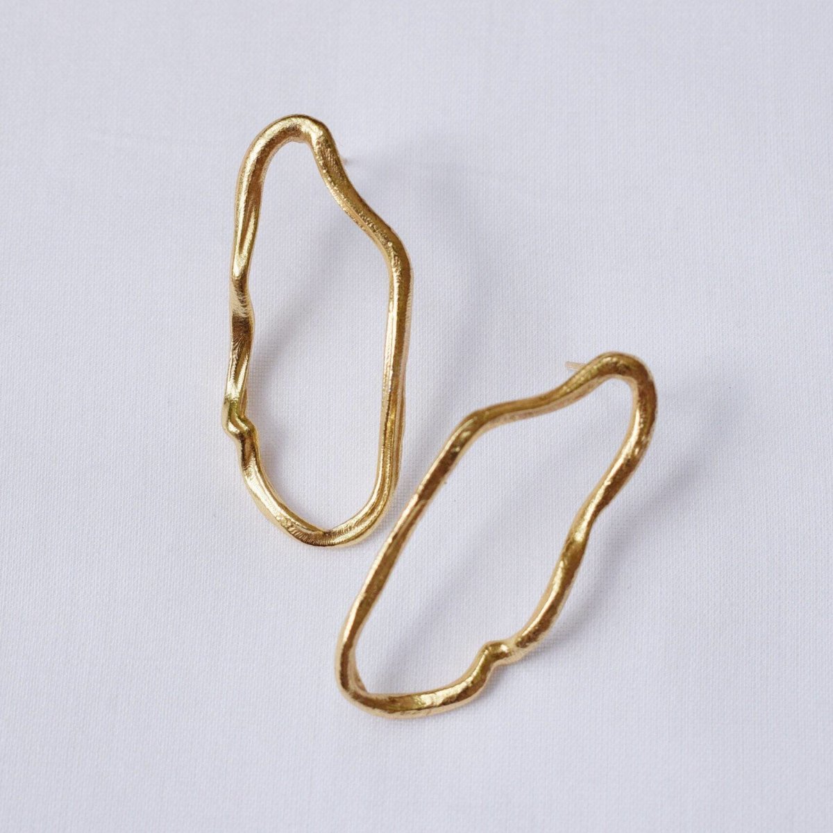 Minimal Brass Earrings