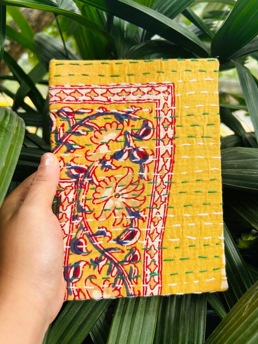 Misty Wind- Upcycled Fabric Journal-Hard-Bound