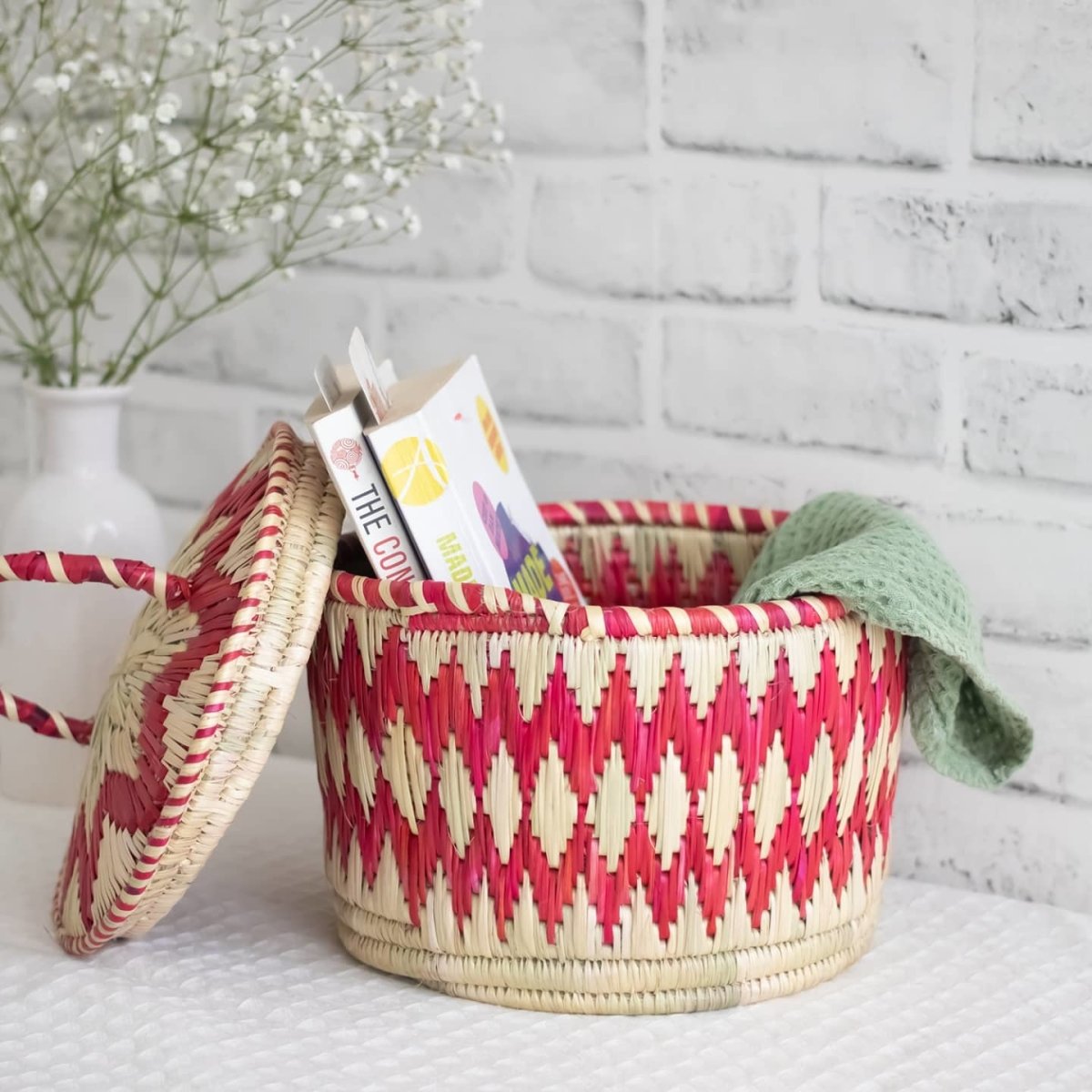 Moonj utility round basket