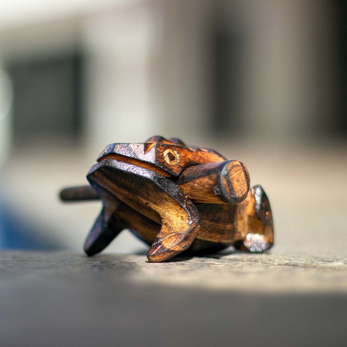 Musical Wooden Frog