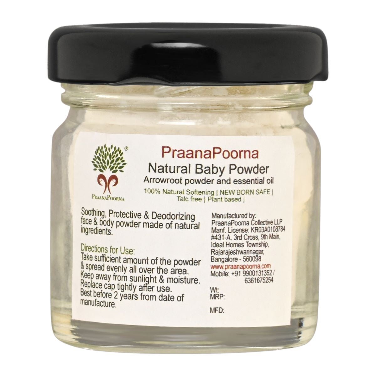 Natural Baby Powder- 20 g