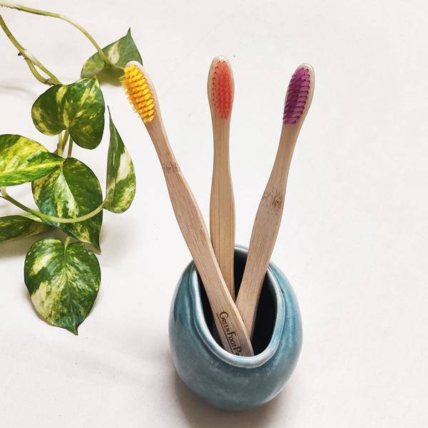 Natural Bamboo Toothbrush - Pack of 2