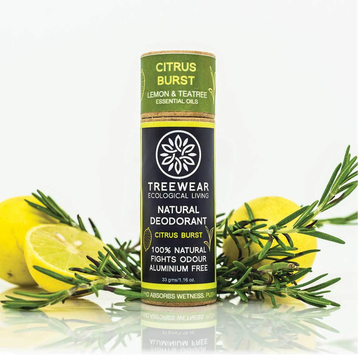Natural Deodorant Stick - Citrus Burst