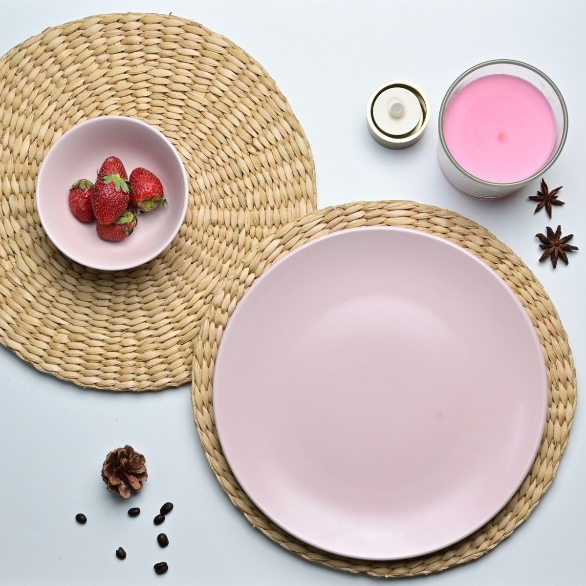 Natural Kauna Grass Round Placemat