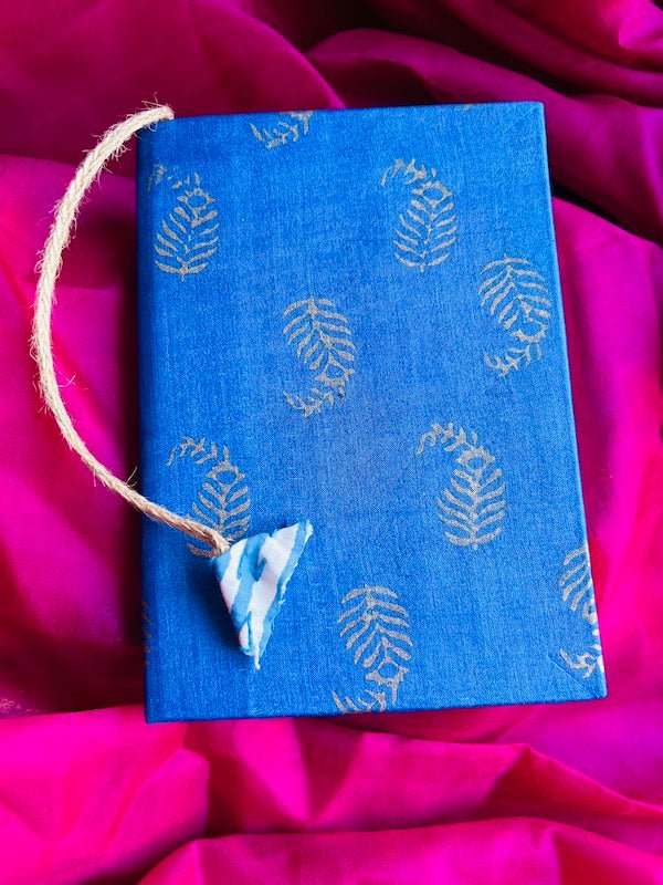 Neelam- Upcycled Fabric Journal Handloom-Hard-Bound