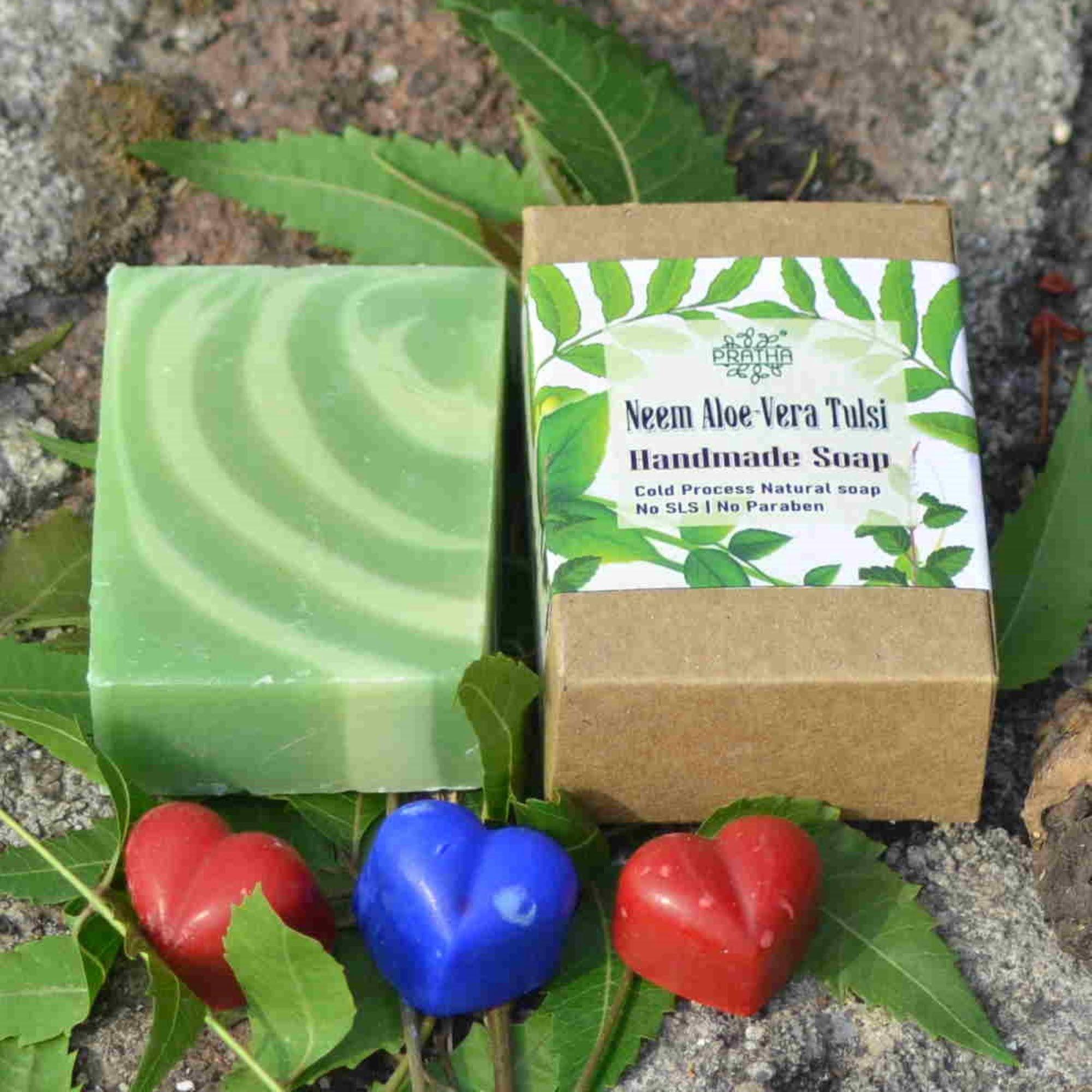 Neem, Aloe-Vera, Tulsi | Cold Process Handmade Soap