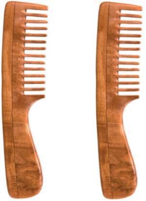 Neem Wood Comb - WideTooth- Pack of 2