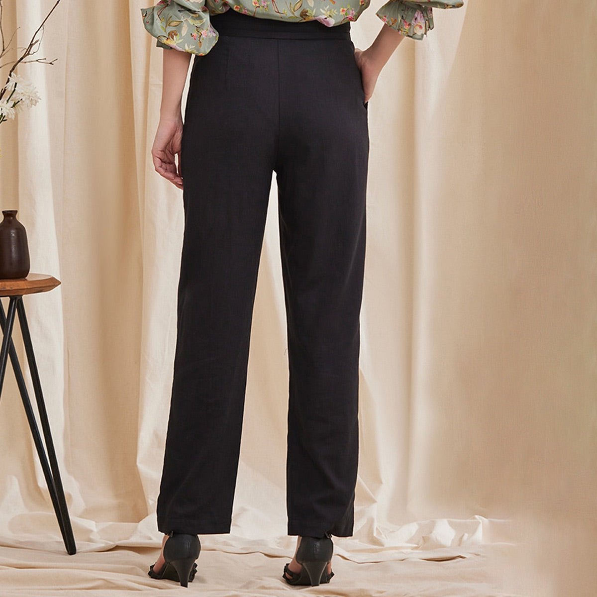 Noir Pants - Formal Black Trousers