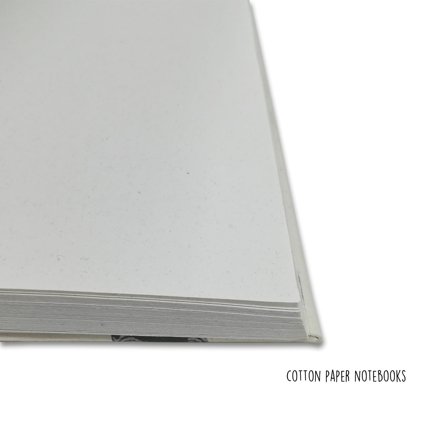 Printed hardbound notebook white – grey peace bro print.