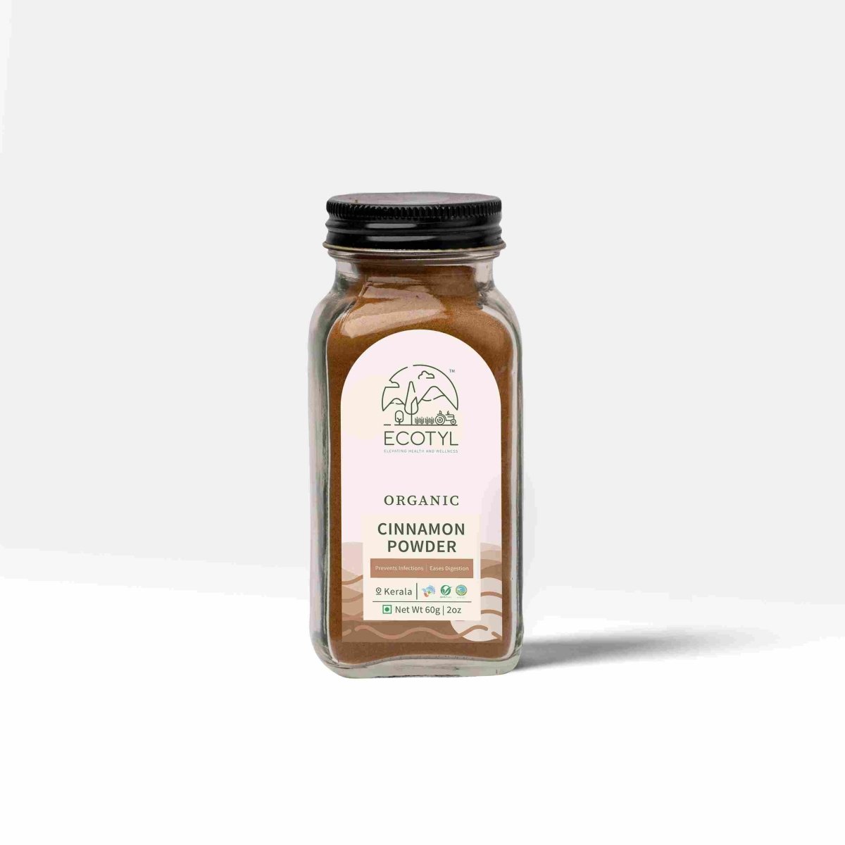 Organic Cinnamon Powder - Set of 2 (60 g Each)