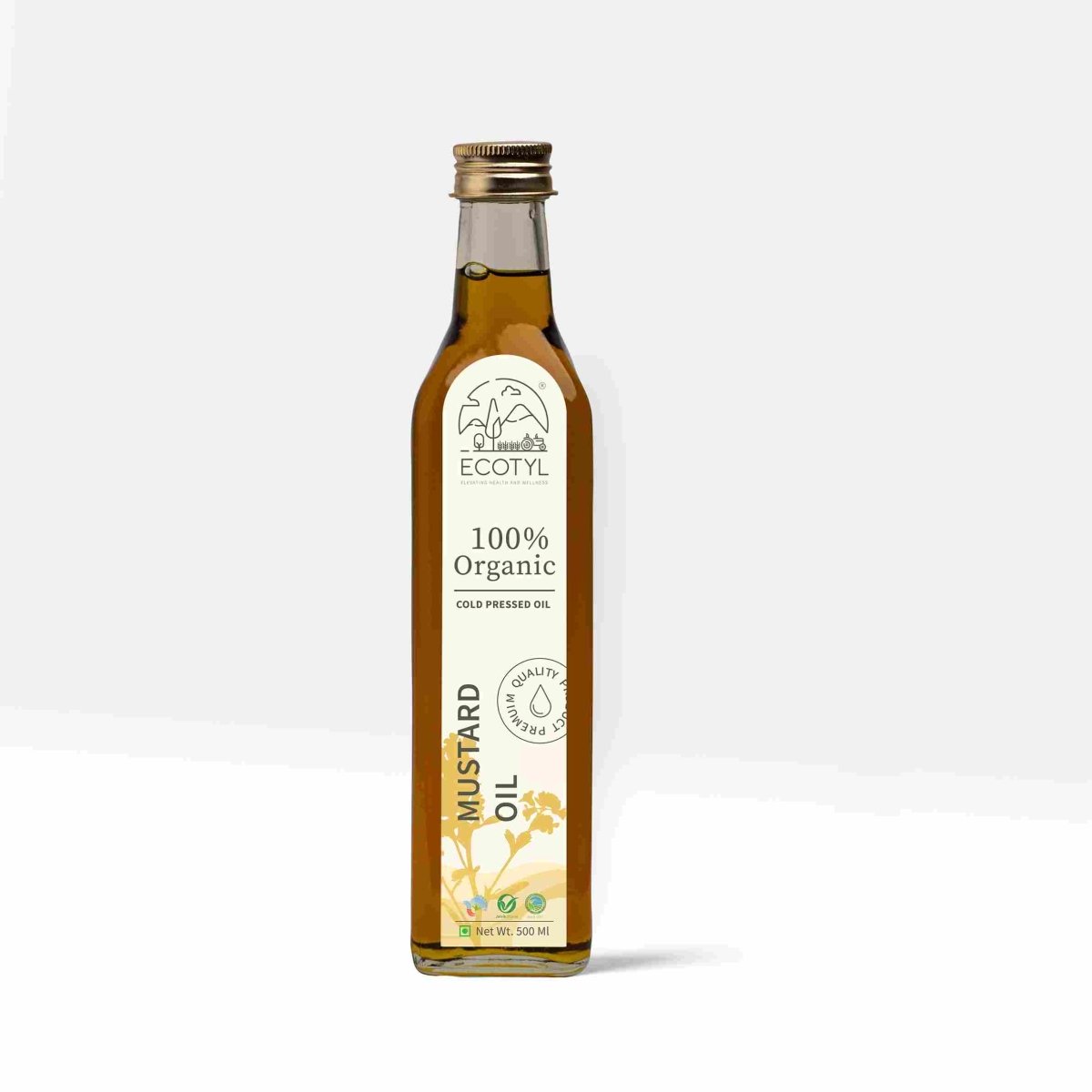 Organic Cold-Pressed Mustard Oil- 500 ml