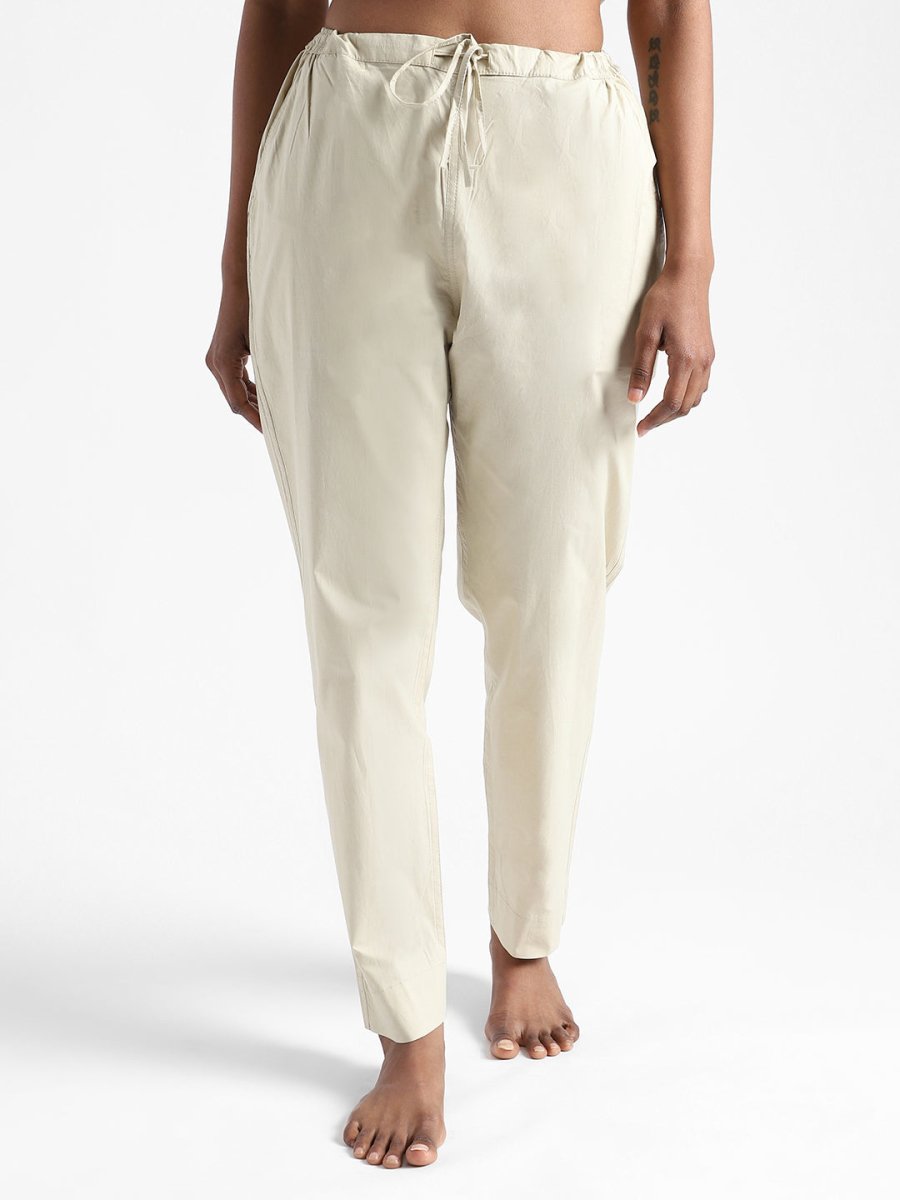 Henna Green Slim Fit Pants - Organic Cotton & Natural Dyed