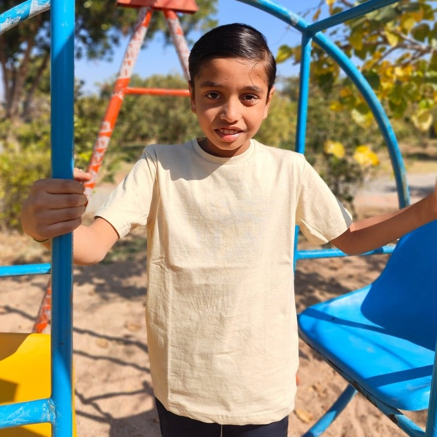 Lemon Yellow Kids T-shirt - Organic Cotton & Naturally Fiber Dyed