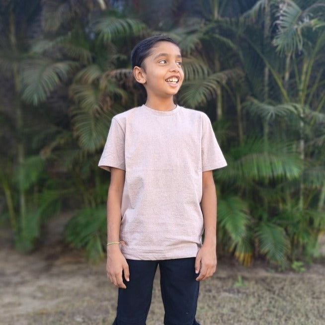 Soil Brown Kids T-shirt - Organic Cotton & Naturally Fiber Dyed