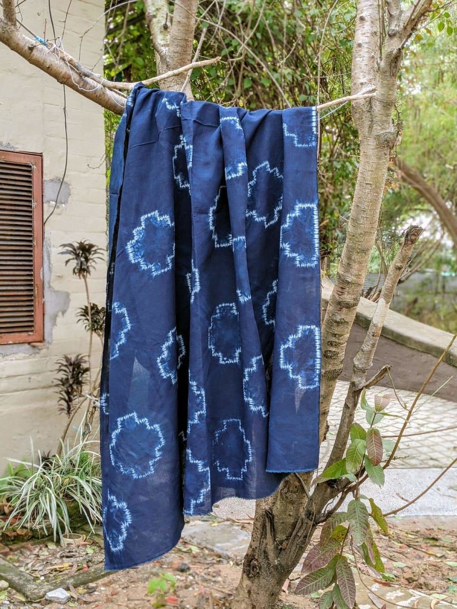 Organic Indigo Shibori Fabrics