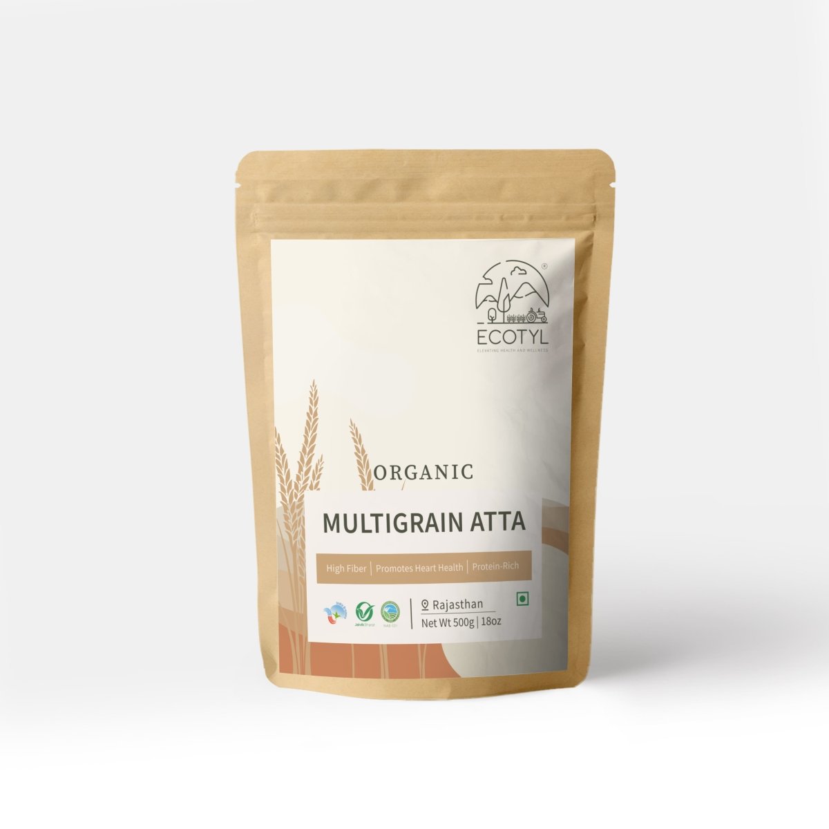 Organic Multigrain Atta - Set of 2 (500 g Each)