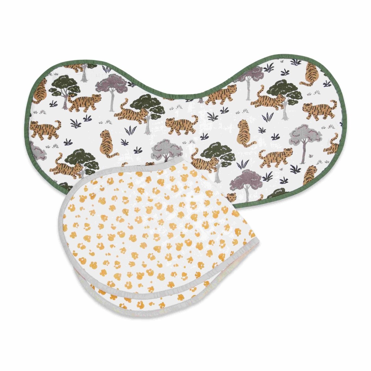 Organic Muslin Burp Cloth & Bib Pack of 2 - Born To Be Wild