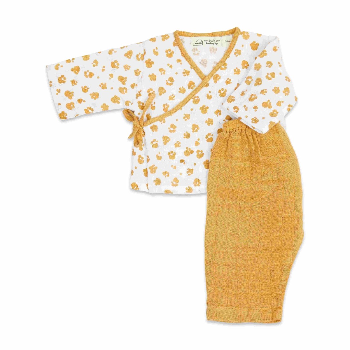 Organic Muslin Kimono Lounge Set - Lil Cub