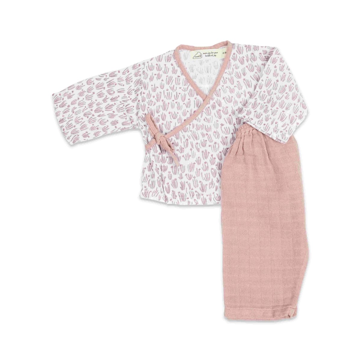 Organic Muslin Kimono Lounge Set - Meadow