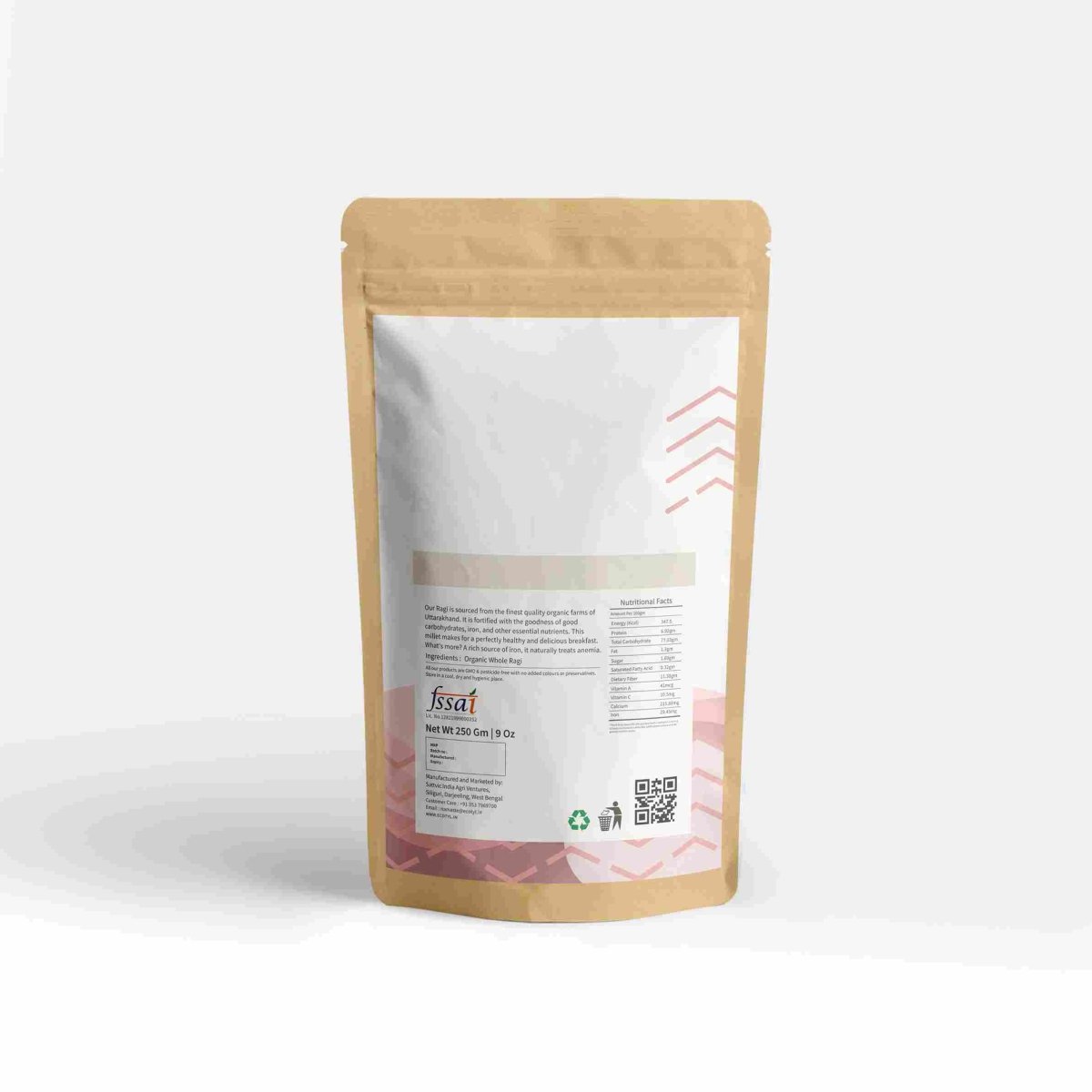 Buy Organic Ragi (Finger Millet) - Set of 2 (250 G) | Shop Verified Sustainable Cereal & Meusli on Brown Living™