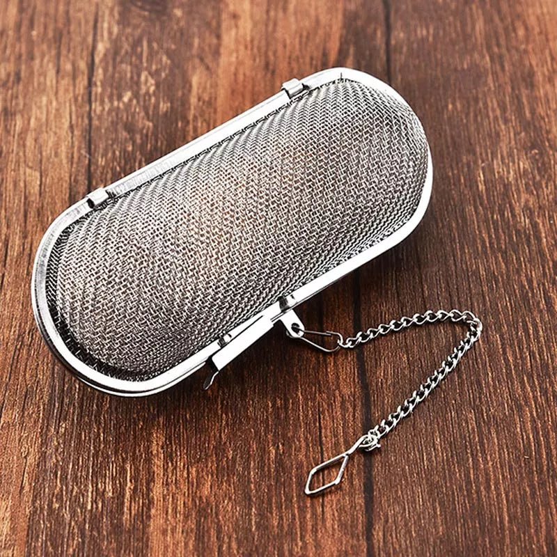 Oval Shape Steel Tea Strainer