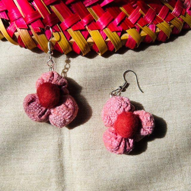 Padma Textile Earring | Handcrafted by Artisans