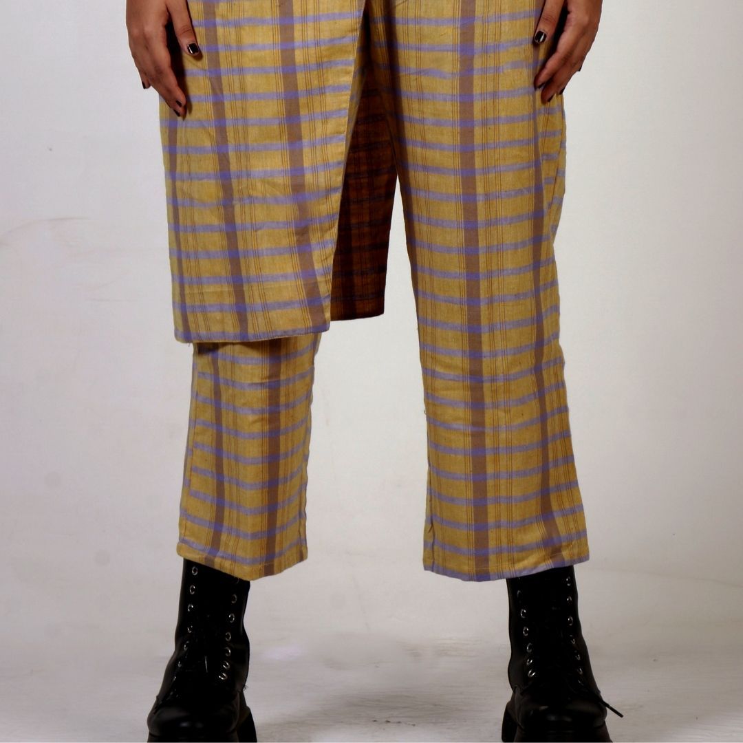 Patta Gobi Checks Trouser Set