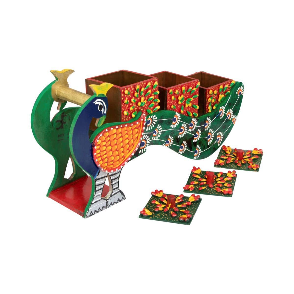 Peacock's Trail Dry Fruit Box Set I Handicraft Containers Jars